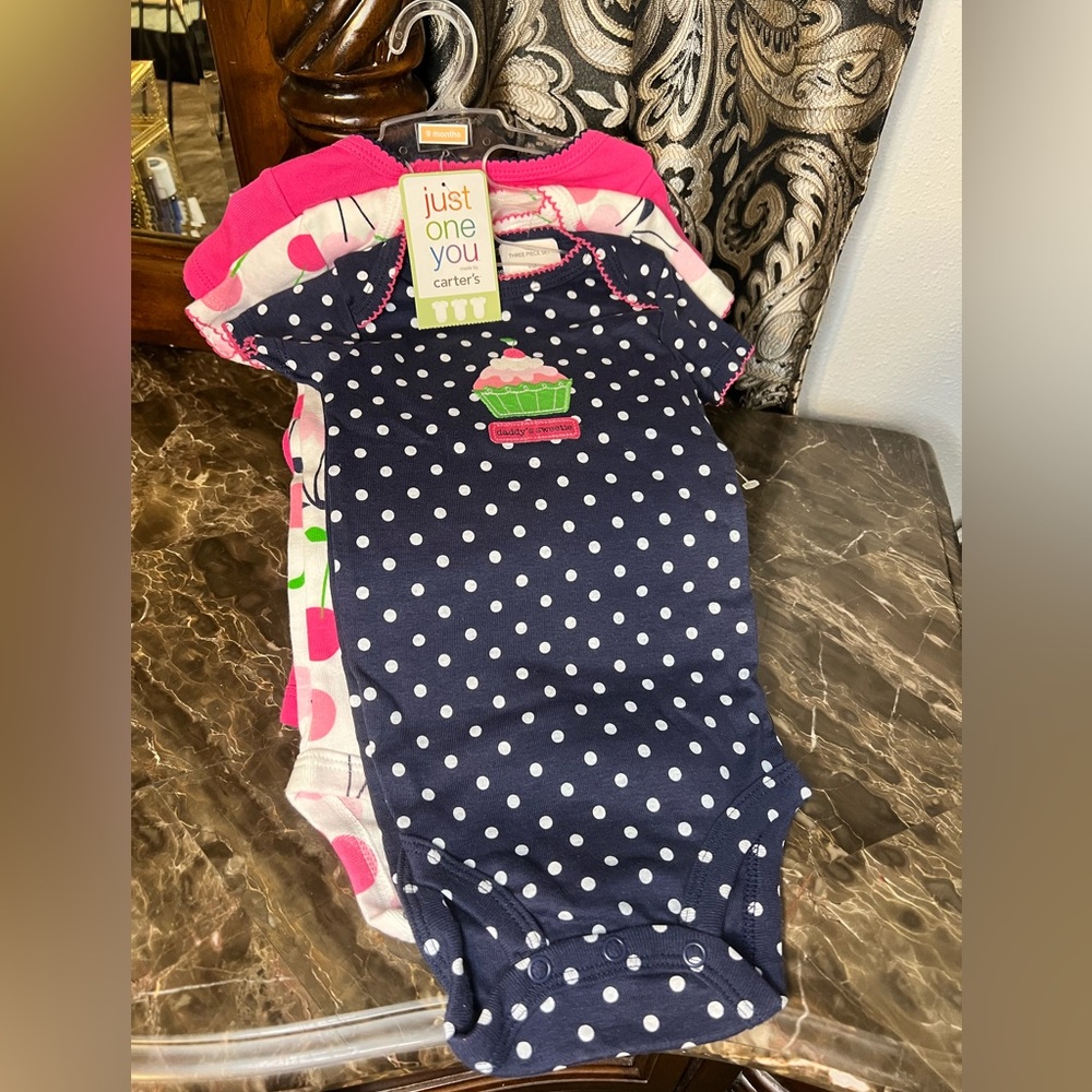 CARTER’S - Just One You 3 Piece Onesie Set - 9 Months